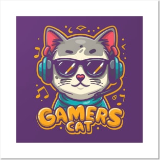 Gamers cat Posters and Art